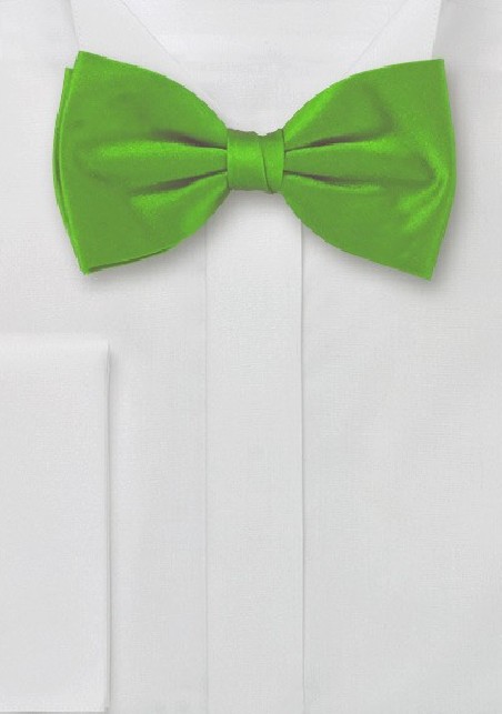 Bright Green Pre-Tied Bow Tie