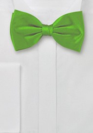 Bright Green Pre-Tied Bow Tie