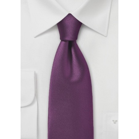 Solid Spiced Wine Tie Made from Pure Microfiber
