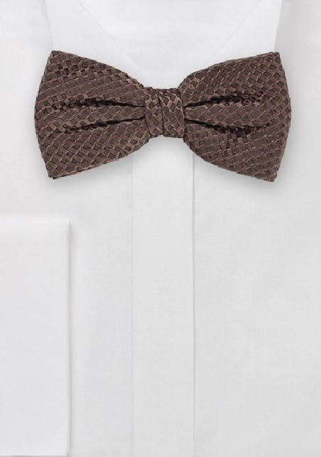 Stylish Bow Tie in Espresso Brown
