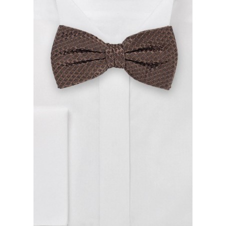 Stylish Bow Tie in Espresso Brown