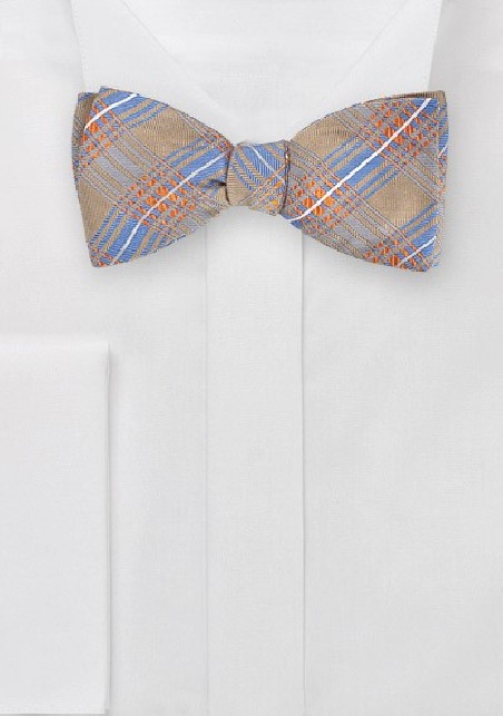 Dapper Self Tie Bow Tie in Camels