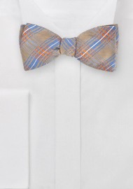 Dapper Self Tie Bow Tie in Camels