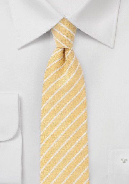 Summer Yellow Skinny Tie