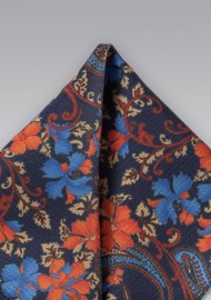 Vintage Floral Pocket Square