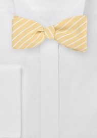 Summer Linen Bow Tie in Yellow