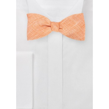 Self Tie Bow Tie in Vintage Tangerine
