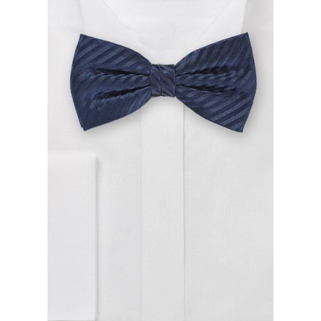 Radiant Midnight Blue Bowtie in Silk