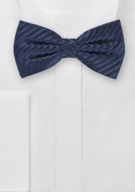Radiant Midnight Blue Bowtie in Silk