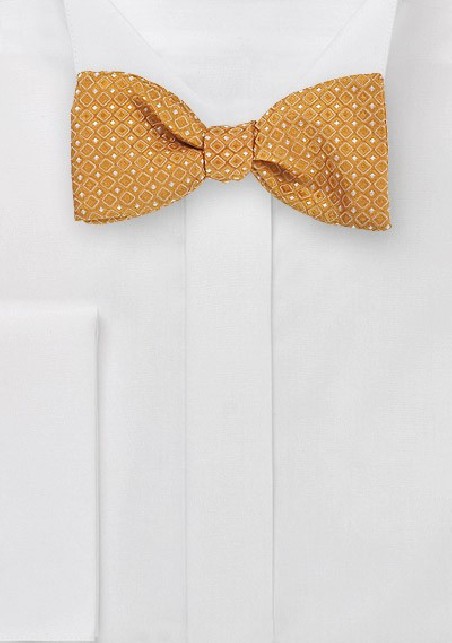 Self Tied Bowtie with Contemporary Tangerine Box Design