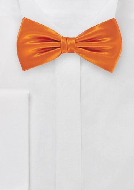 Electric Tangerine Pre-Tied Bowtie