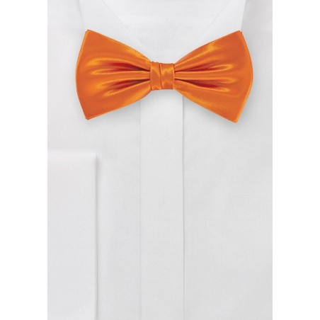 Electric Tangerine Pre-Tied Bowtie
