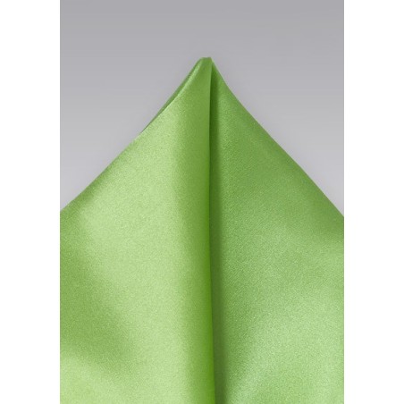 Pure Silk Lime Green Pocket Square