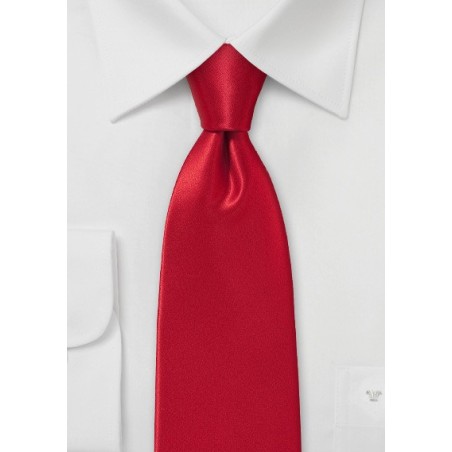 Rich Cherry Red Necktie in Silk