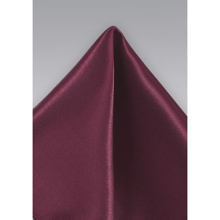 Designer Pocket Square in Deep Burgundy
