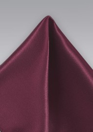 Designer Pocket Square in Deep Burgundy