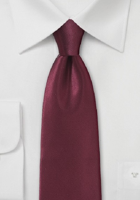 Refined Burgundy Necktie