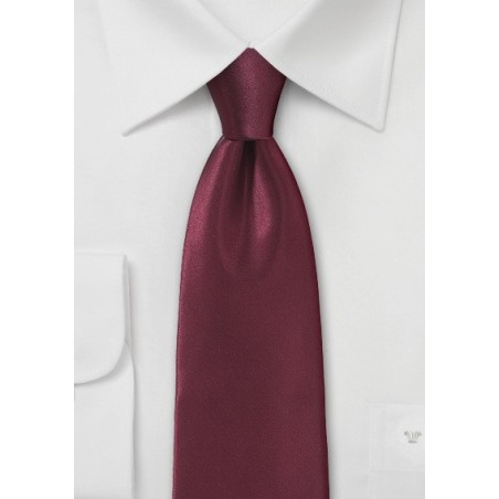 Refined Burgundy Necktie