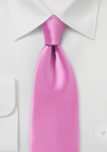 Solid Pink Men's Necktie