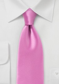 Solid Pink Men's Necktie
