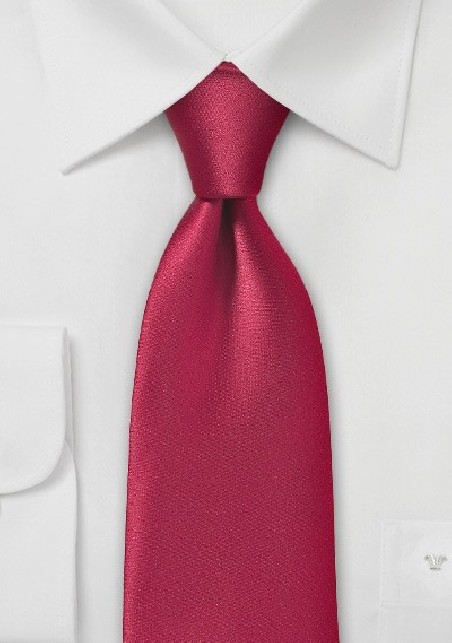 Pure Microfiber Cherry Colored Necktie