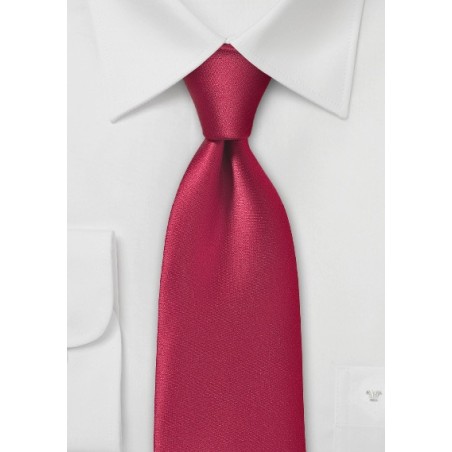 Pure Microfiber Cherry Colored Necktie