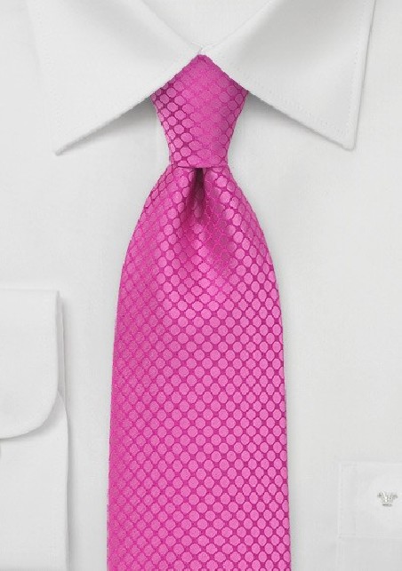 Mangenta Necktie with Large Dot Design