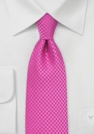 Mangenta Necktie with Large Dot Design