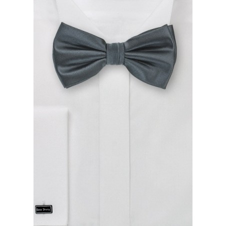 Pre-Tied Bow Tie in Smoke Gray Color