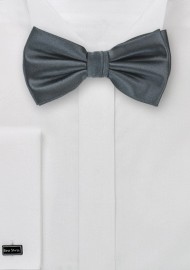 Pre-Tied Bow Tie in Smoke Gray Color