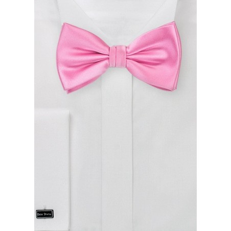Solid Bright Pink Bow Tie