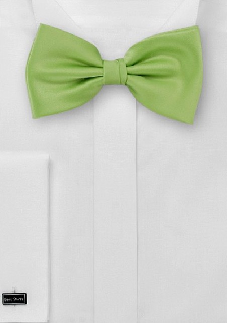 Solid Bright Green Bow Tie