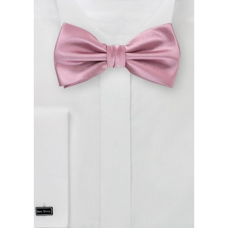 Solid Grayish Pink Bow Tie