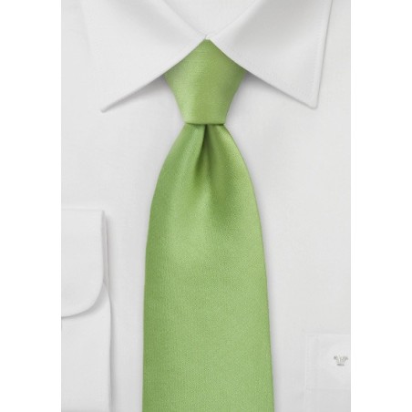 Lime Green Hued Tie in Solid Color