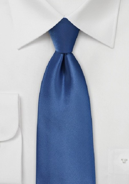 Single Color Tie in Classic Blue