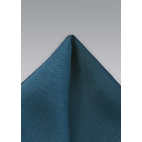 Turquoise Blue Silk Pocket Square