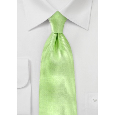 Textured Tie in Tropical Green in Kids Size
