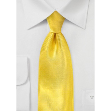 Bright Primary Yellow Kids Tie