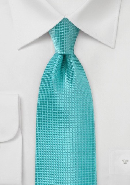 Extra Long Tie in Lagoon