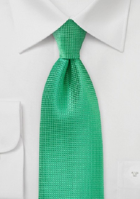Textured Spring Green XL Tie