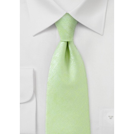 Heathered Texture XL Tie in Lime