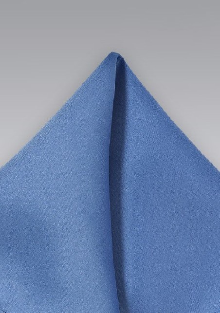 Solid Blue Men's Pocket Square