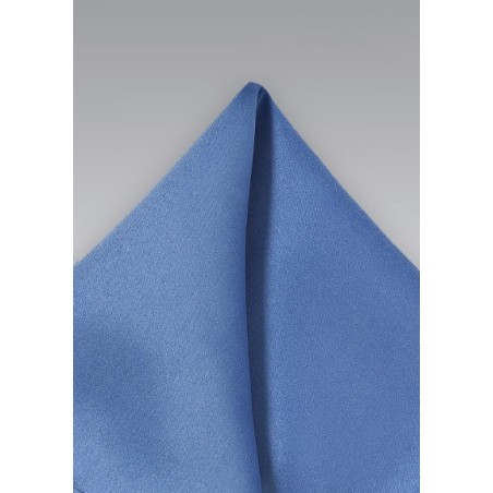 Solid Blue Men's Pocket Square