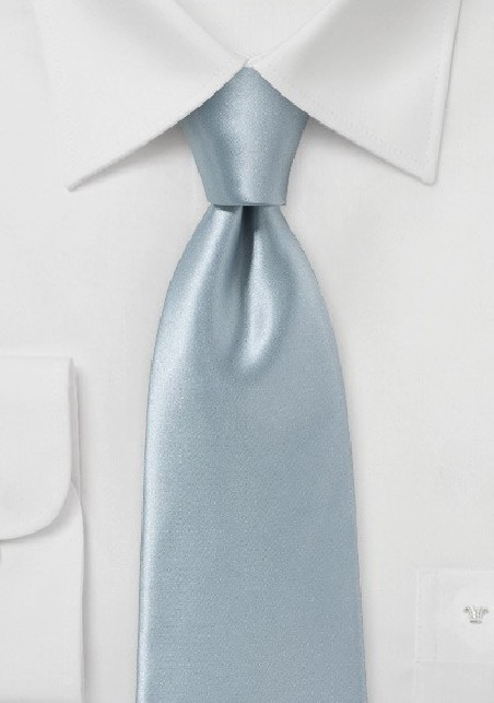 Italian Silk Necktie in Festive Silver