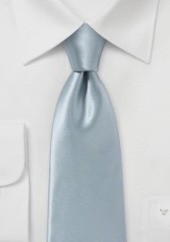 Italian Silk Necktie in Festive Silver