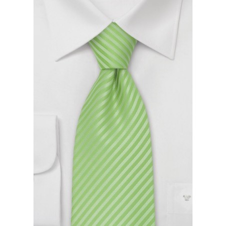 Striped Tie in Fresh Lime