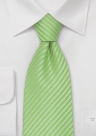 Striped Tie in Fresh Lime