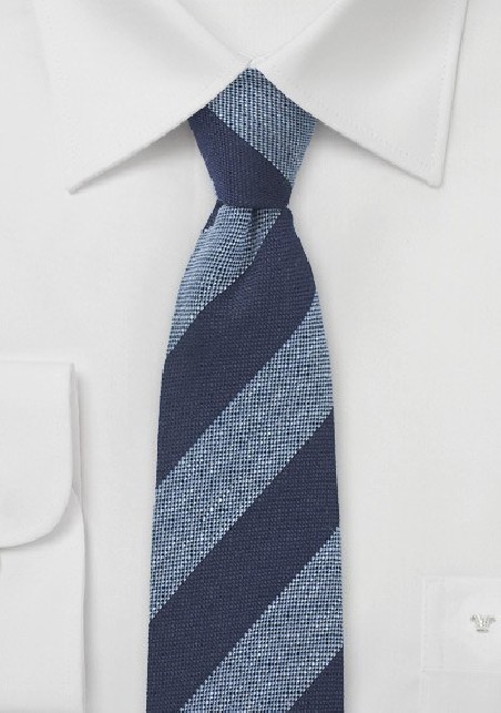 Narrow Wool Designer Tie