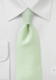 Ribbed Tie in Light Green in Boys Size