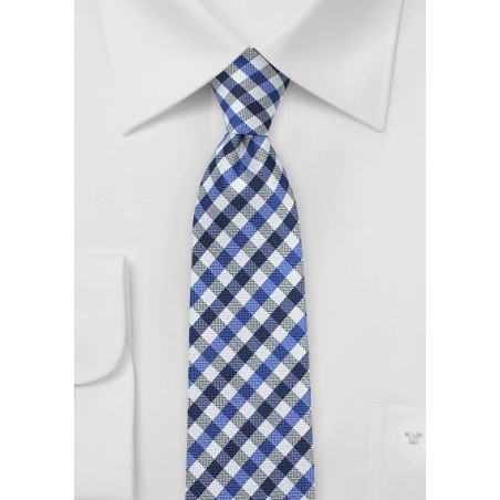 Gingham Skinny in Blue, White, and Black